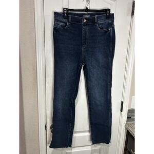 dl1961 jeans womens Mara Ankle High Rise Instasculpt Straight Roswell Blue Sz 31